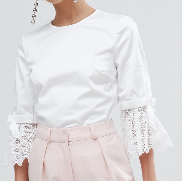 Ted Baker Tops - 🚫SOLD🅿️🚫NWT TED BAKER LACE BOW SLEEVE BLOUSE